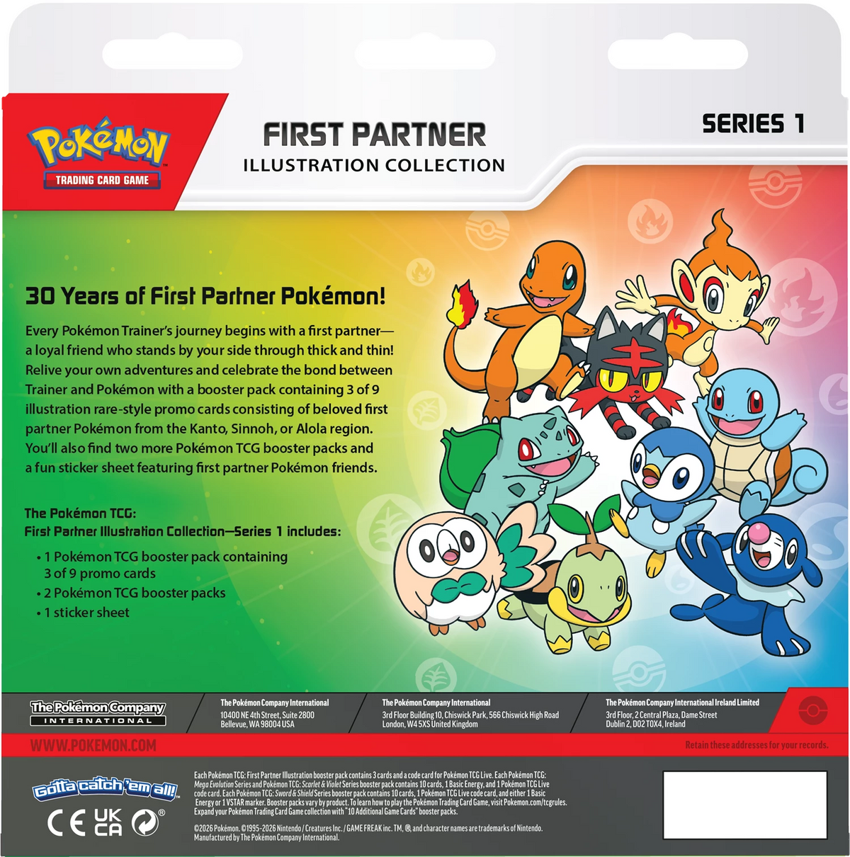 Pokémon Trading Card Game: First Partner Illustration Collection Box