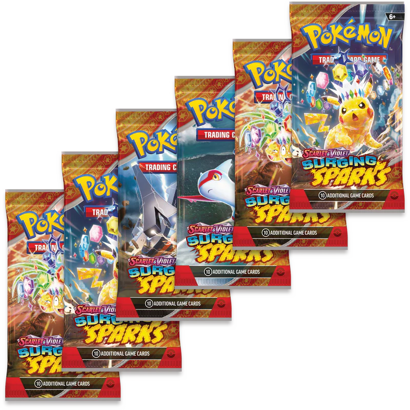 Pokémon TCG: Scarlet and Violet SV08 – Surging Spark Booster Bundle