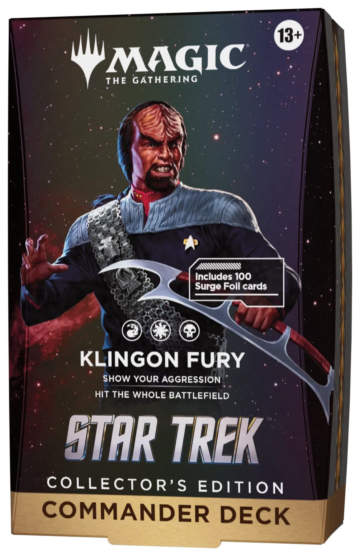 Official Star Trek klingon-collector product packaging