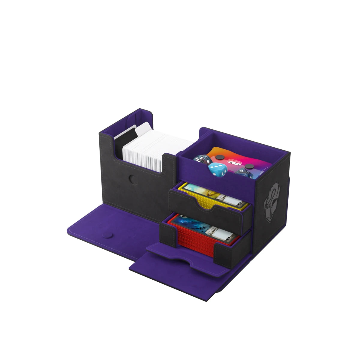 Gamegenic – The Academic 133+ XL Deck Box (Black/Purple)