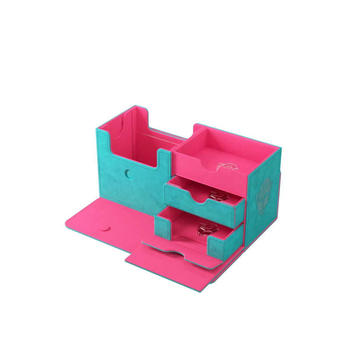 Gamegenic – Coffret de decks Academic 133+ XL (bleu sarcelle/rose)