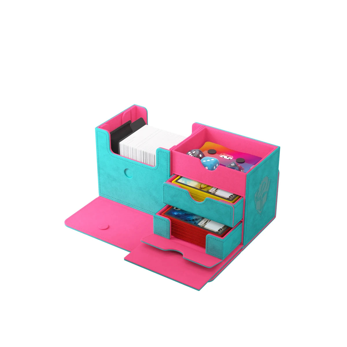 Gamegenic – Coffret de decks Academic 133+ XL (bleu sarcelle/rose)