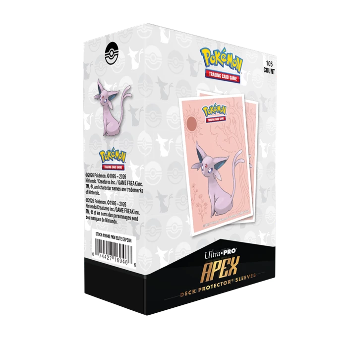 Espeon APEX sleeves side packaging