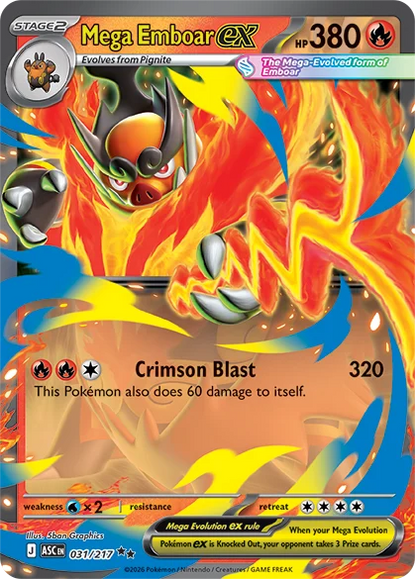 Pokémon TCG: ME2,5 Ascended Heroes Mega Emboar Ex Box