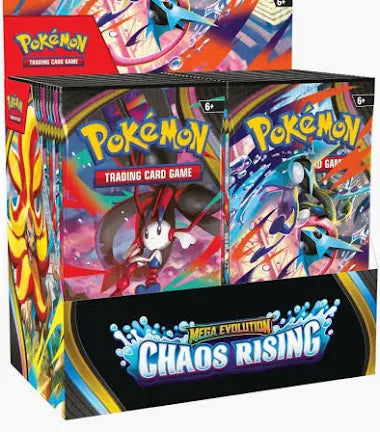 Pokémon TCG: Mega Evolution ME04 – Chaos Rising Booster Display
