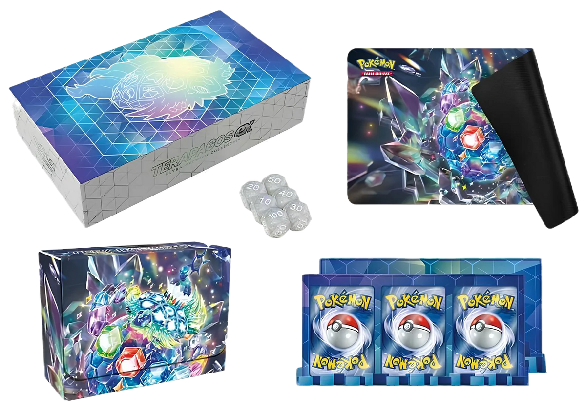 Pokémon Scarlet et Violet Collection Ultra Premium Terapagos Ex (18 Boosters)