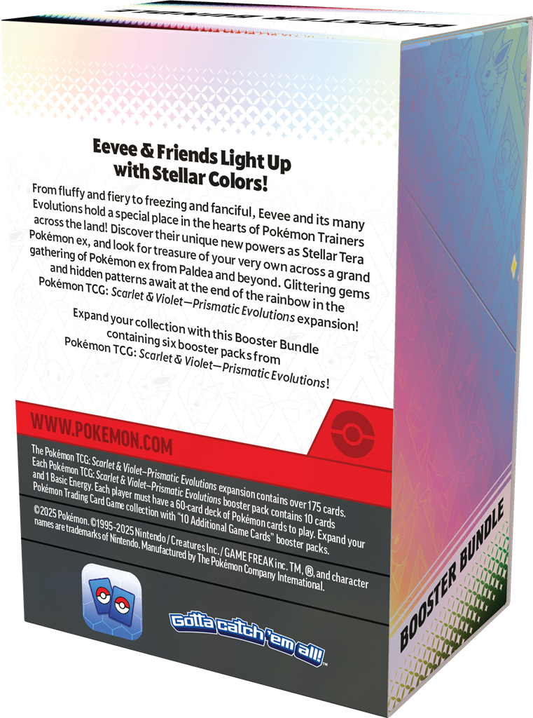 Pokémon TCG: Scarlet and Violet SV8.5 Prismatic Evolutions Booster Bundle Display