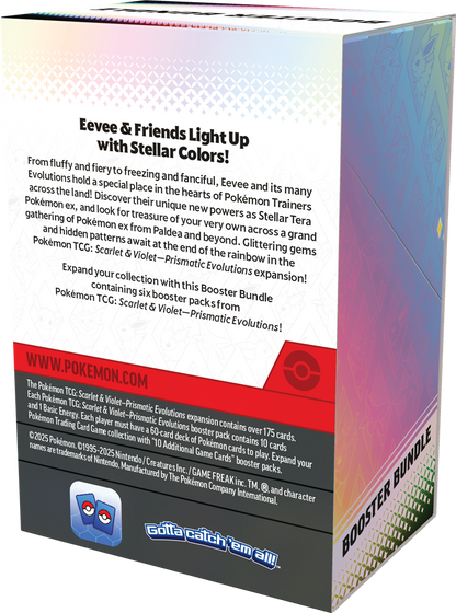 Pokémon TCG: Scarlet and Violet SV8.5 Prismatic Evolutions Booster Bundle Display