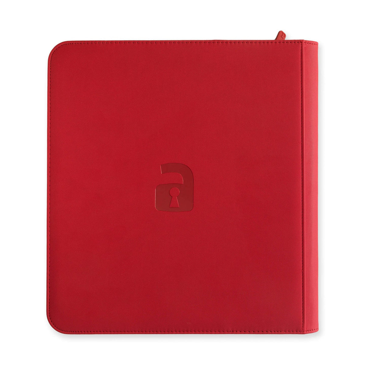 Exo-Tec Zip Binder 12-Pocket Sideloading Trading Carde Binder - Red