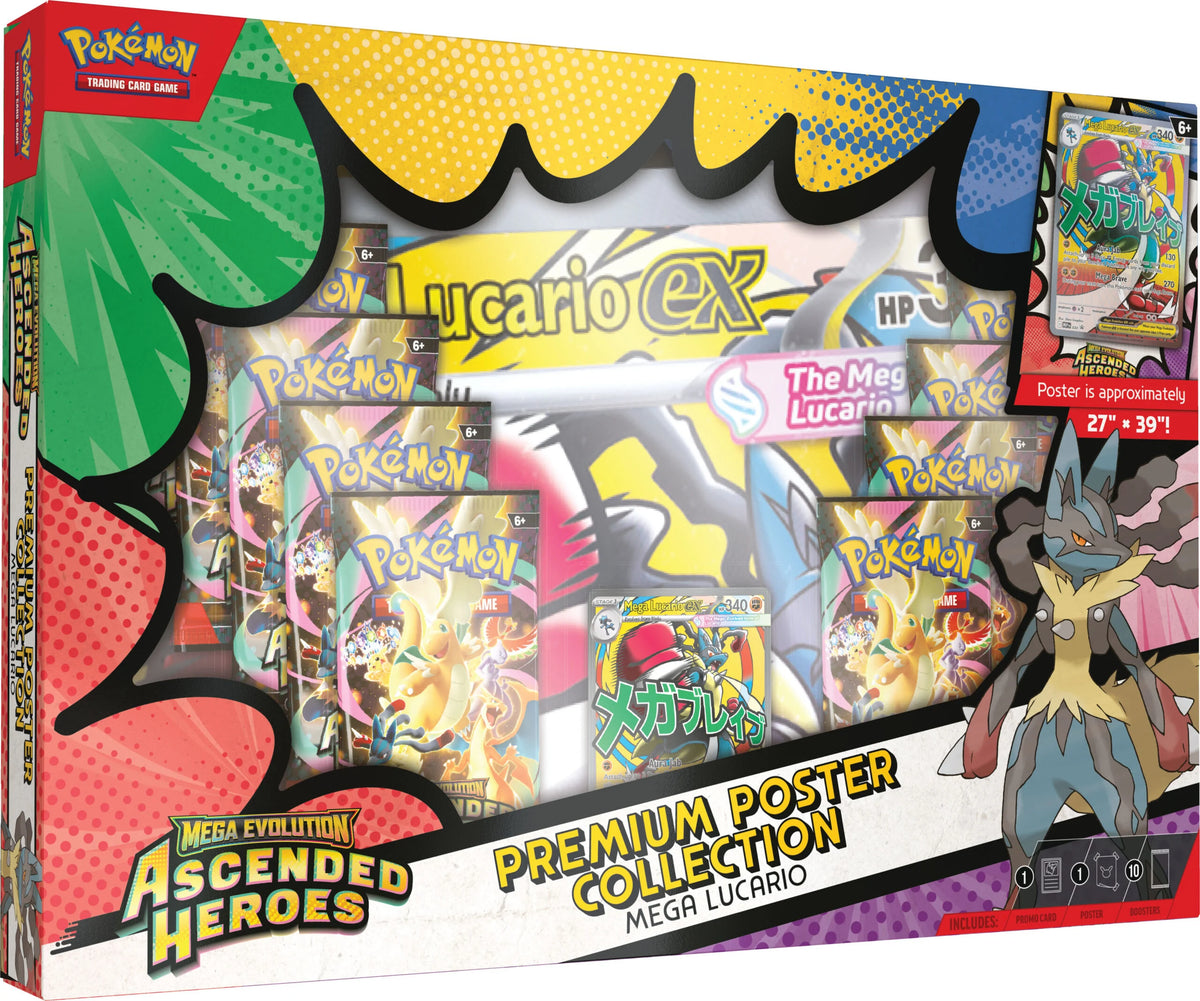 Pokémon TCG: ME2,5 Ascended Heroes! Premium Poster Collections Mega Lucario