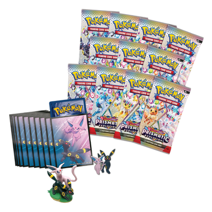 Pokémon JCC : Scarlet &amp; Violet SV8.5 – Collection de figurines premium Évolutions Prismatiques (Malheureux et Noctali)