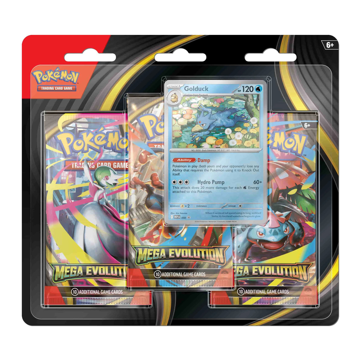Pokémon TCG: Pokémon Mega Evolution 3 Pack Blister (random Blister)