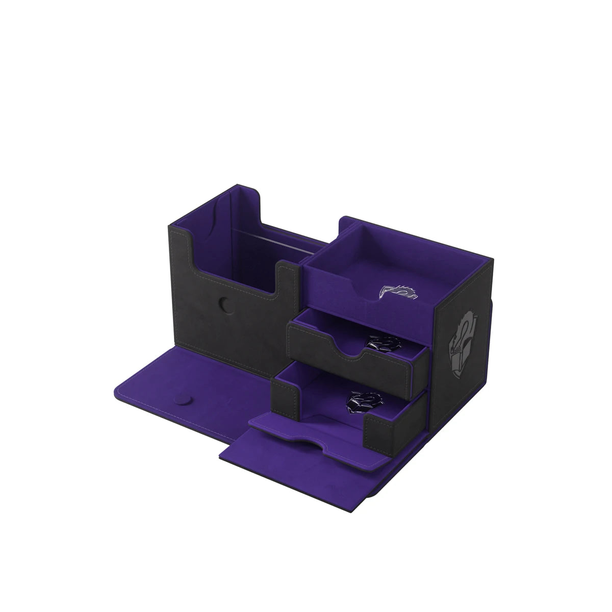 Gamegenic – The Academic 133+ XL Deck Box (Black/Purple)